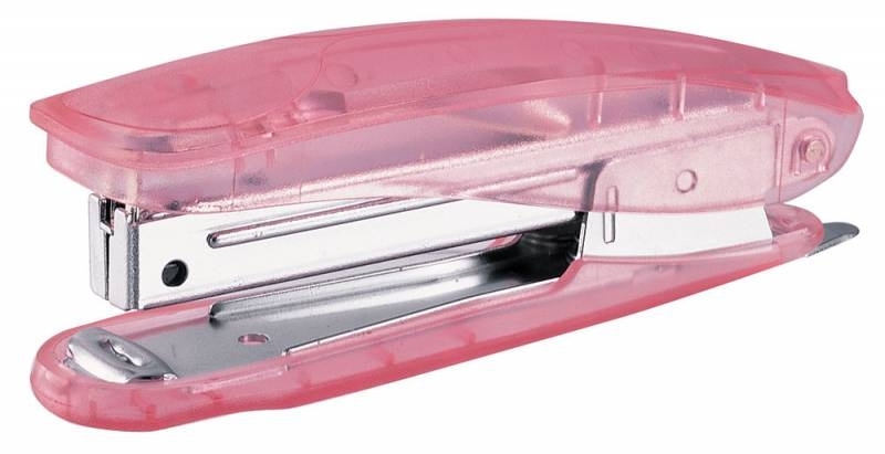 Степлер Kw-Trio 5106T Pollex N10 (10 листов) встроенный антистеплер, ассорти/прозрачный 100 скоб, металл/пластик
