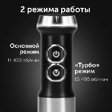 Блендер погружной Red Solution HB2901 серебристый/черный, 1200 Вт, 20 скоростей, турбо
