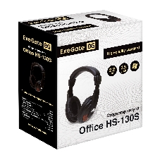 Гарнитура ExeGate Office HS-130S чёрный, проводная, 2 x mini jack 3.5 мм