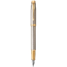 Ручка перьевая Parker IM Premium F323 (CW1931684) Grey GT, F, сталь нержавеющая, подарочная коробка