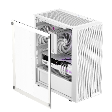 Компьютерный корпус без блока питания PCCOOLER C3B310 WH, Mesh Mid Tower, White, TG, 0.4 SPCC, no fans mATX, mITX 160/340/170мм 1x2.5