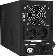 Источник бесперебойного питания ExeGate SineTower SN-1500.LCD.AVR.2SH.1C13.USB 1500VA/1200W, чистая синусоида, LCD дисплей, AVR, 2*Schuko+1*C13, USB, линейно-интерактивный, черный