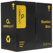Кабель Cablexpert, UTP5e, 4 пары, 0.48 мм, CCA, однож., 305 м, серый