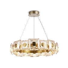 Светильник Ambrella light LH31027 BS/TI латунь/янтарь 72W 3000K D700*150