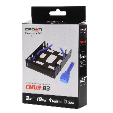 Панель с двумя портами USB 3.0 в слот 3.5 компьютерного корпуса и слот 2x2.5 CMU3-B3