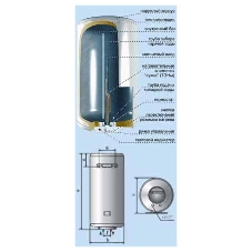 Водонагреватель электрический De Luxe 3W60V1 белый, накопительный, 60 л, 1,5 кВт