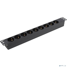 Блок розеток горизонтальный ExeGate ServerPro PDU-19H907 Al-9S-C20, 19
