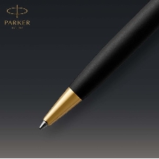 Ручка шариковая Parker Sonnet Core K528 (CW1931519) Matte Black GT M, черные чернила, подарочная коробка
