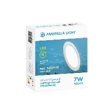 Светильник встраиваемый DLR 7W 4200K 185-250V (70W) (D115mm/A105mm)