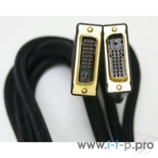 Кабель DVI-D dual link Gembird, 3.0м, 25M/25M, экран, феррит.кольца, пакет