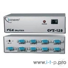 Разветвитель GVS128 Разветвитель сигнала VGA на 8 мониторов (Gembird/Cablexpert)