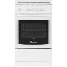 Плита газовая De Luxe 506040.04Г (КР) ЧР белый, конфорок 4 газовых, духовка 60 л, 50 см x 85 см x 60 см