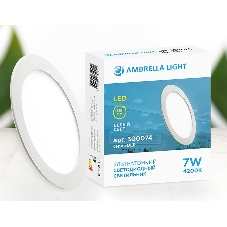 Светильник встраиваемый DLR 7W 4200K 185-250V (70W) (D115mm/A105mm)
