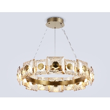 Светильник Ambrella light LH31027 BS/TI латунь/янтарь 72W 3000K D700*150