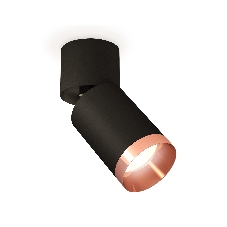 Светильник Ambrella Light XM6313045 SBK/BK/PPG черный песок/черный/золото розовое полированное MR16 GU5.3(A2221, C6313, N6135)