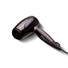 Фен GA.MA GH0201 EOLIC MINI CX черный, 1600 Вт, компактный, ионизация