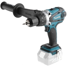 Дрель-шуруповерт Makita DDF458Z, 18В, 0 Ач, 91 Нм, щеточный