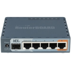 Маршрутизатор PoE MikroTik RB760iGS2 ядра (880 МГц), 5х 1G RJ45, SFP, USB, MicroSD, раздача PoE (HEX S)