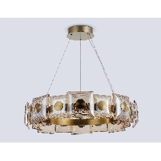Светильник Ambrella light LH31027 BS/TI латунь/янтарь 72W 3000K D700*150