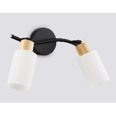 Светильник Ambrella light TR8721/2 BK/WD черный/дерево E14/2 max 60W 380*100*210