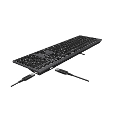 Клавиатура проводная A4Tech Fstyler FX60H, USB, серый/белый