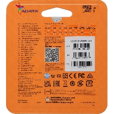Флеш карта microSD ADATA 128Gb microSDXC Class 10 UHS-I U3 V30 A2 160/140 MB/s (SD адаптер)