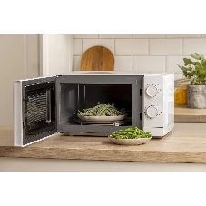 Микроволновая печь Gorenje MO20CE1W5 белый, 20 л, 700 Вт, переключатели - поворотный механизм