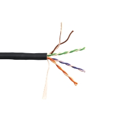 Кабель информационный Lanmaster LAN-5EUTP-PT-LSZH-BK cat.5e UTP 4 пары 24AWG LSZH внутренний 305м черный