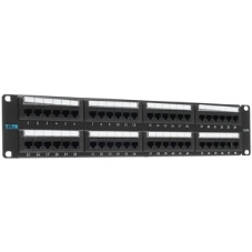 Патч-панель TWT 48 портов, UTP, кат.6, 2U