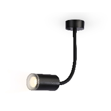 Светильник настенно-потолочный гнущийся с выключателем Ambrella light FW2470 BK черный GU10 max 12W D55*L100*H300