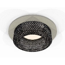 Комплект встраиваемого светильника Ambrella light XC7623021 SGR/BK серый песок/тонированный MR16 GU5.3 (C7623, N7192)