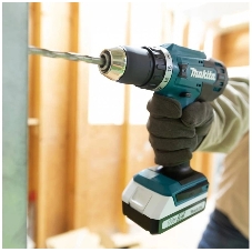 Дрель-шуруповерт Makita DF488D002, 18 В, 1,5 Ач, 42 Нм, щеточный