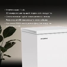 Морозильный ларь Hyundai CH15081 белый, 143 л