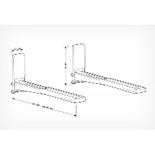 Кронштейн для СВЧ Holder MWS-2003 черный макс.40кг настенный фиксированный