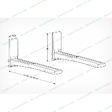 Кронштейн для СВЧ Holder MWS-2003 черный макс.40кг настенный фиксированный