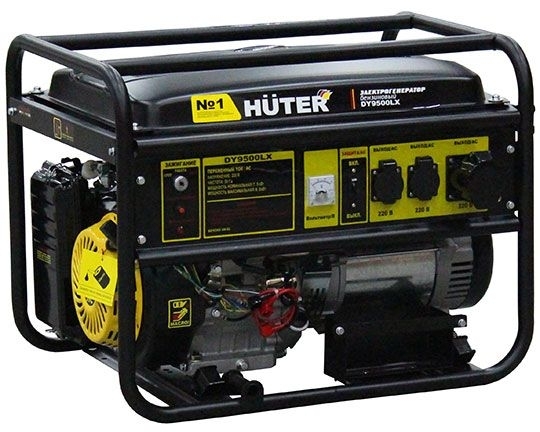 Электрогенератор бензиновый Huter DY9500LX, 8 кВт, 91 дБ, 80 кг