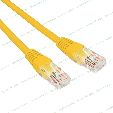 Патч-корд U/UTP Rexant cat.5e, RJ45-RJ45, 26AWG, ZH нг(А)-HF, желтый, 1 м