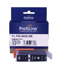 Картридж струйный ProfiLine PL-PGI-480XLBK для принтеров Canon Pixma TR7540/TR8540/TS6140/TS6240/TS8140/TS8240/TS9140 с чернилами Black