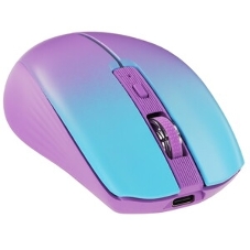 Мышь беспроводная Defender Mystery MM-301 фиолетовый, 1600 dpi, радиоканал, Bluetooth, USB, кнопки - 6