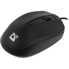 Мышь проводная Defender Alpha MB-507 черный, 1000 dpi, USB, кнопки - 3