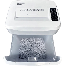Шредер Office Kit S243N 3,9х38 белый (секр.P-4) фрагменты 35лист. 35лтр. скрепки скобы пл.карты CD