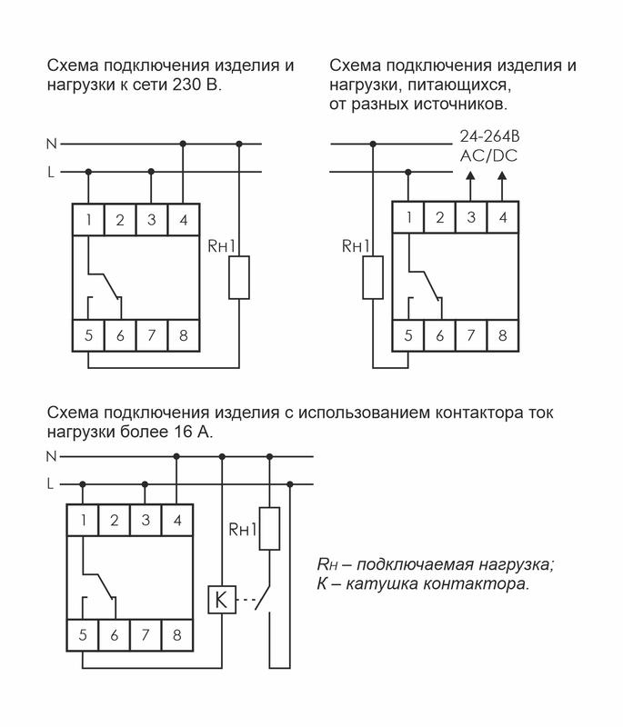 Реле времени PCZ-524 (24-264В AC/DC 16А 1перекл. контакт IP20) F&F EA02.002.004