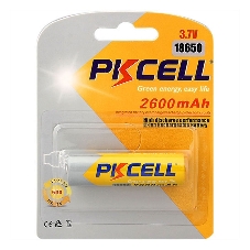Литий-ионный аккумулятор PKCELL 18650 2600-1B тип - 18650 1 шт в блистере, без защиты