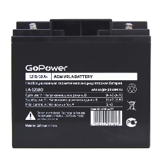 Аккумулятор свинцово-кислотный GoPower LA-12180 12V 18Ah (1/2)