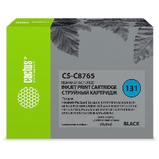 Картридж струйный Cactus CS-C8765 №131 черный (20 мл) для HP DJ 5743/5943/6543/6623/6843/6943/6983/9803/7213/7313/7413/K7103/PS 2573/2613/2713/8053/8153/8453/8753/D5063/Pro B8353