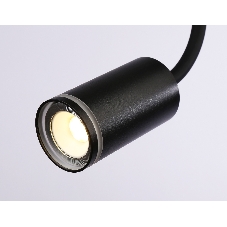 Светильник настенно-потолочный гнущийся с выключателем Ambrella light FW2470 BK черный GU10 max 12W D55*L100*H300