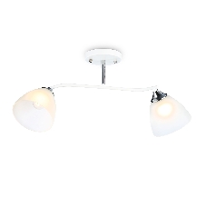 Светильник Ambrella light TR303001/2 WH/CH/FR белый/хром/белый матовый E27/2 max 40W 560*140*240 Светильник Ambrella light TR303001/2 WH/CH/FR белый/хром/белый матовый E27/2 max 40W 560*140*240