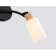 Светильник Ambrella light TR8721/2 BK/WD черный/дерево E14/2 max 60W 380*100*210