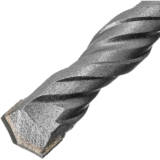Бур по бетону Denzel двойная спираль, Cobalt W-tip, 10x210 мм, SDS PLUS