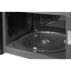 Микроволновая печь Haier HMB-DM208BA черный/серебристый, 20 л, 800 Вт, переключатели - кнопки, поворотный механизм